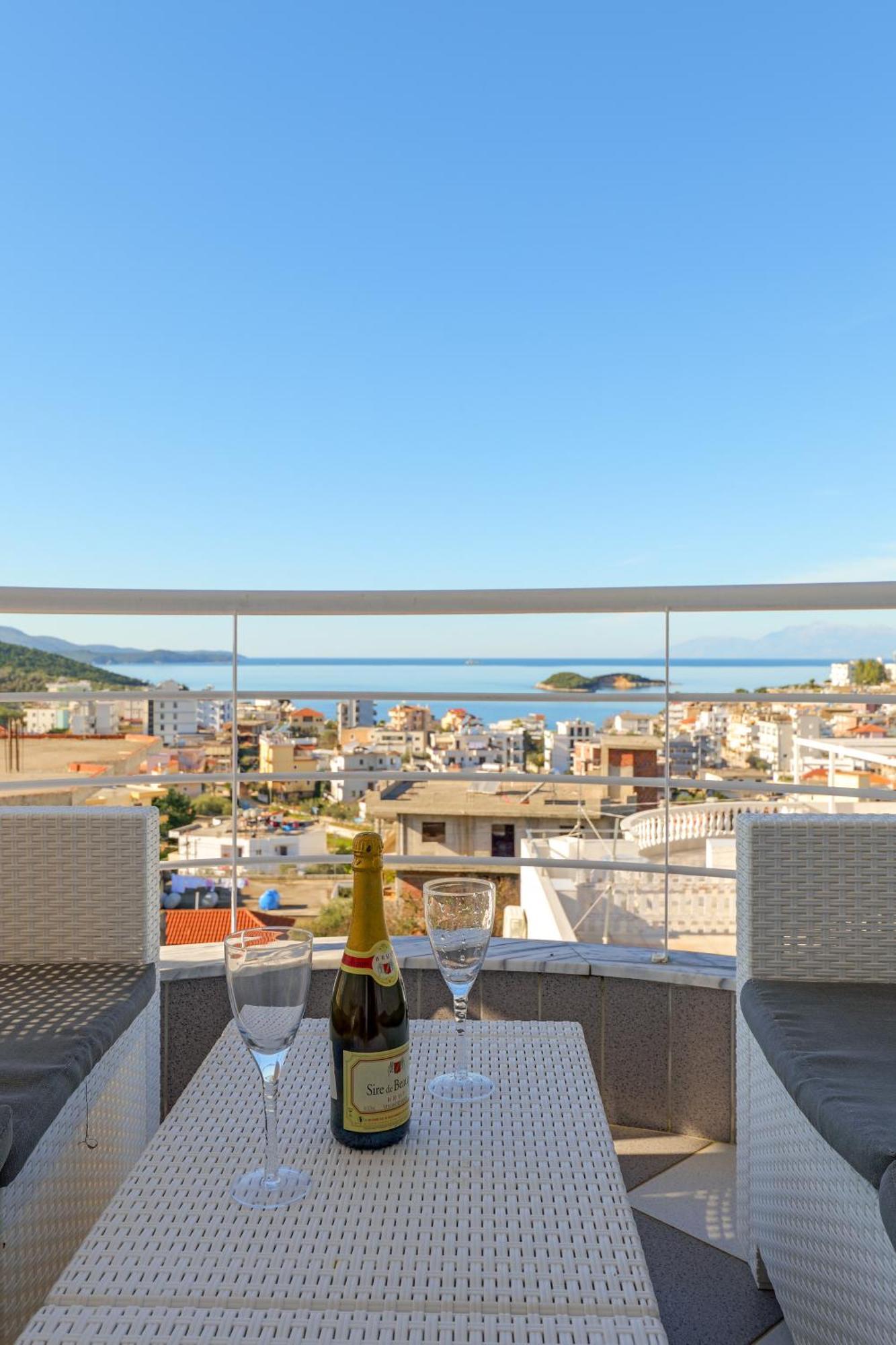 Seaview Apartaments Ksamil Kültér fotó